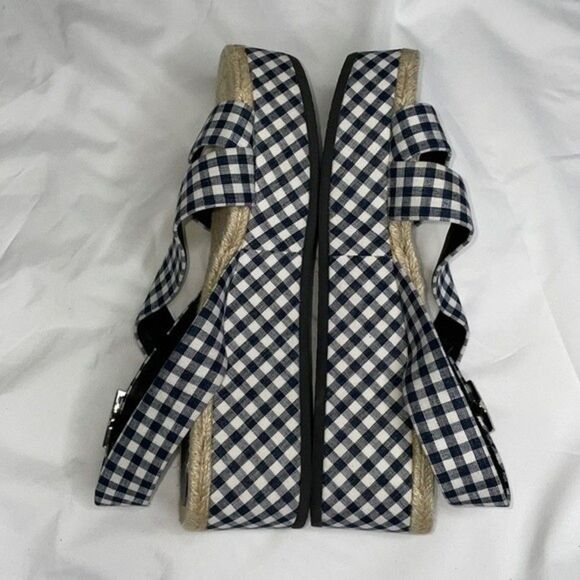 New RAG & BONE Womens Size 40 / US10 Plaid Print Slingback Sandals - Picture 3 of 9